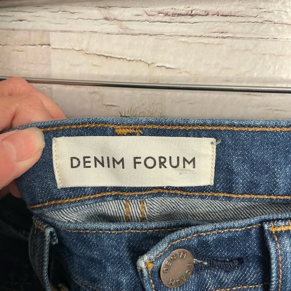 Denim forum the Angelica high rise slim jeans blue size 32 Aritzia - Picture 8 of 11